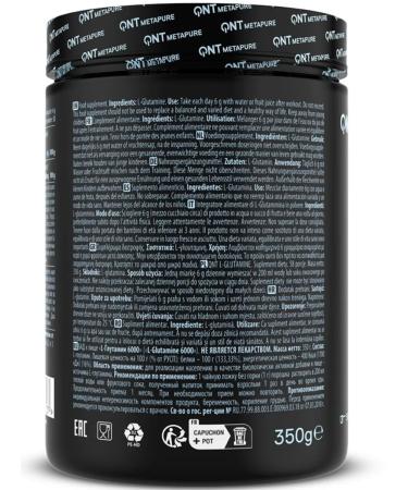 QNT L-Glutamine 6000 350 g L-glutamine in powder - Buy Online on GoSupps.com