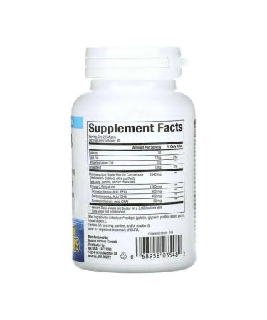 Natural Factors RXOMEGA-3 630 mg 60 Enteripure capsules - Buy Online on GoSupps.com