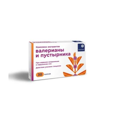 ProApteka Valerian and motherwort extract complex 30 pcs