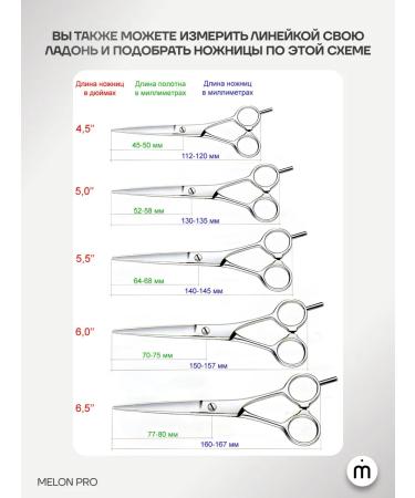 Melon Pro Professional scissors for hairdresser straight - Buy Online on GoSupps.com