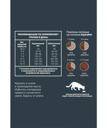 AlphaPet Dry food for sterilized cats of a turkey 1.5 kg - Buy Online on GoSupps.com