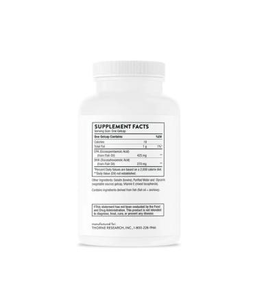 Thorne Research Omega-3 of fish oil Omega 3 Super EPA 90 capsules - Buy Online on GoSupps.com