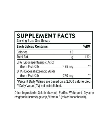 Thorne Research Omega-3 of fish oil Omega 3 Super EPA 90 capsules - Buy Online on GoSupps.com