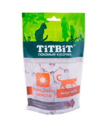 Titbit Cat pillows for breeding wool with beef 60 gr. - Buy Online on GoSupps.com