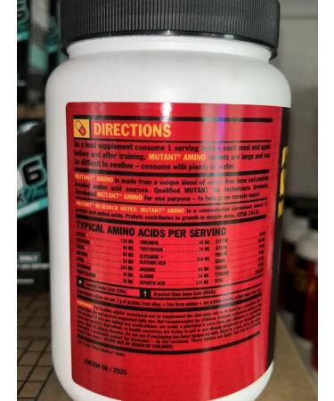 Mutant Amino acid complex Amino 600 table - Buy Online on GoSupps.com