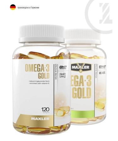 maxler Omega-3 Gold 120 pcs - Buy Online on GoSupps.com