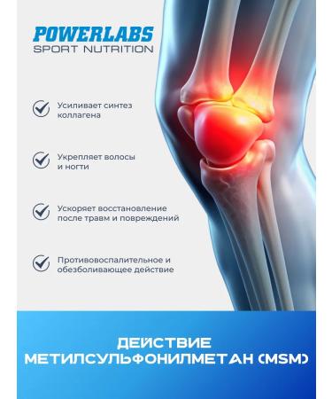 POWERLABS MSM for joints and ligaments MSM - Buy Online on GoSupps.com