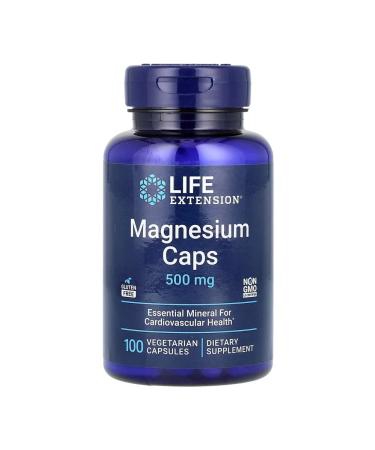 Magnesium in capsules 500 mg 100 weigs capsules - Buy Online on GoSupps.com