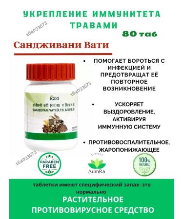 AumRa Sanjeevani antiviral Vati Divya 80Tab Sanizhi