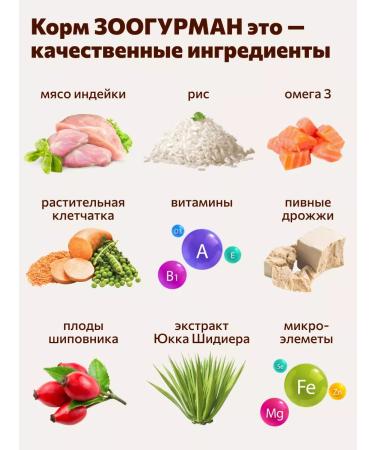 Zoogourman Dry food for small dogs of a turkey 1.2 kg - Buy Online on GoSupps.com