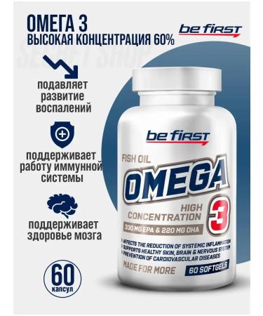 Be First BF omega 3 OMEGA 3 fatty acids 60% 60 capsules