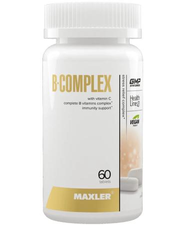 maxler B vitamins Complex with vitamin C 60 tablets - Buy Online on GoSupps.com
