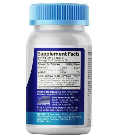 Matwave Vitamin C Esther-s Ester C 500 mg 60 cap - Buy Online on GoSupps.com