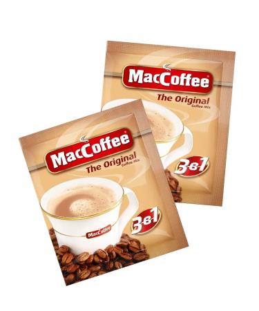 MacCoffee Coffee 3 in 1 in bags soluble maccof is a portion 100 pcs - Buy Online on GoSupps.com