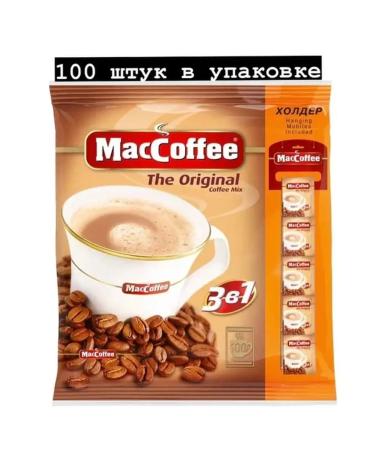 MacCoffee Coffee 3 in 1 in bags soluble maccof is a portion 100 pcs - Buy Online on GoSupps.com