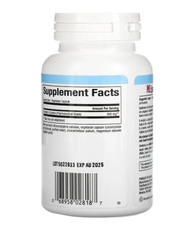 Natural Factors NAC n-acetyl-l cysteine 600 mg 60-Vegetarian capsules - Buy Online on GoSupps.com