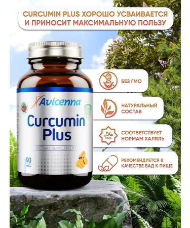 Avicenna Kurkumin with piperin (bioperin) in capsules of dietary supplement from turmeric - Buy Online on GoSupps.com