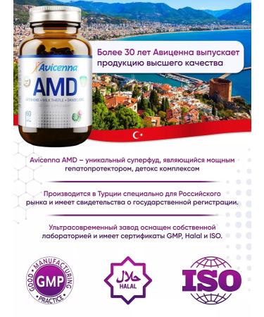 Avicenna Treatment for the liver of milk thistle artichoke silimarin 60 capsules - Buy Online on GoSupps.com