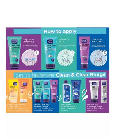 Clean&Clear Face gel daily exfoliating 150ml - Buy Online on GoSupps.com