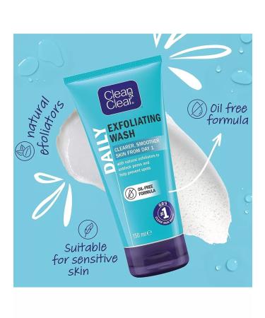 Clean&Clear Face gel daily exfoliating 150ml - Buy Online on GoSupps.com