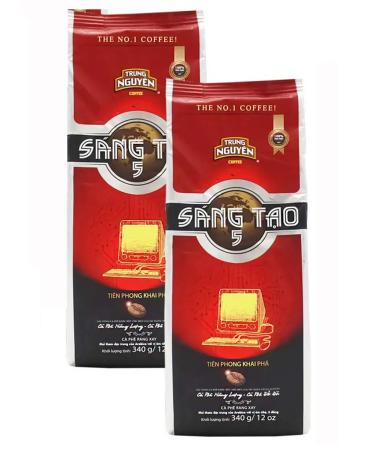 TRUNG NGUYEN Sang Tao # 5. Arabica. Vietnamese ground coffee. 2 packs - Buy Online on GoSupps.com