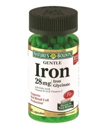 Nature's Bounty Niceche Bounty Iron 90 Capsules 28 mg