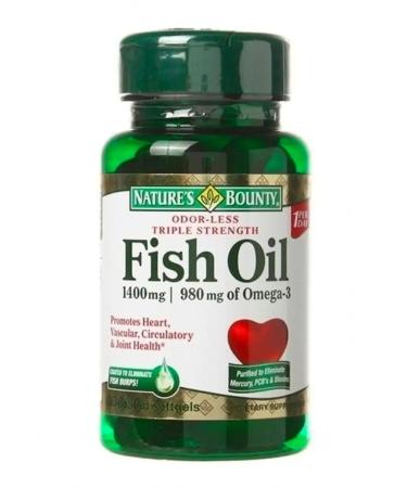 Nature's Bounty Niceche Bounty Fish Fool 1400 mg omega 3980 mg 30 pcs