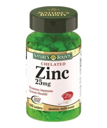 Nature's Bounty Niceche Bounty Helat Zinc 25mg 100 tablets