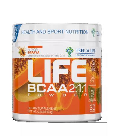 Tree of Life BCAA powder 150g sports nutrition for muscles - Buy Online on GoSupps.com