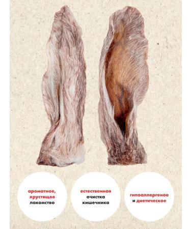 GRIZGO Rabbit ears 50pcs natural in a jar - Buy Online on GoSupps.com