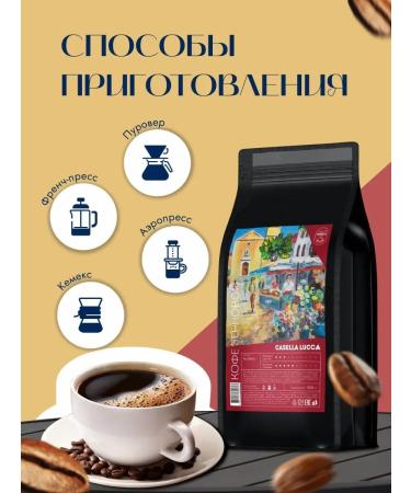 Casella Coffee in grains of arabica lucca 1 kg natural - Buy Online on GoSupps.com