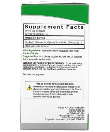 Nature's Answer from eczema dermatitis from candidiasis of herpes for the stomach of dietary supplement - Buy Online on GoSupps.com