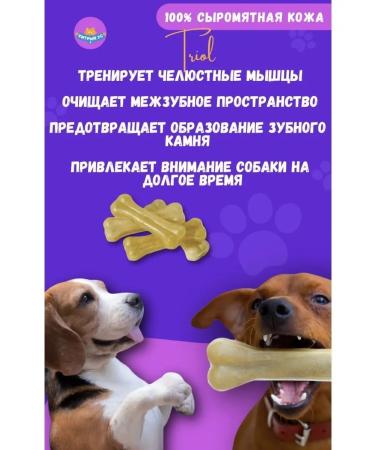 Triol Bone of veins for dogs 12.5 cm packaging 2 pcs - Buy Online on GoSupps.com
