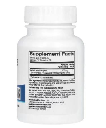 Swanson NATTOKINAZ Lake Avenue Nutrition Nattokinase 2.000 FU - Buy Online on GoSupps.com