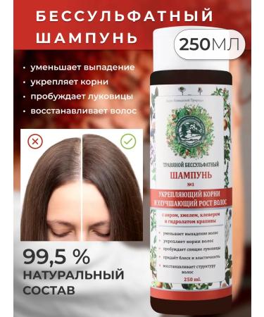 Gifts of Caucasian nature Natural Sunflower shampoo from hair loss