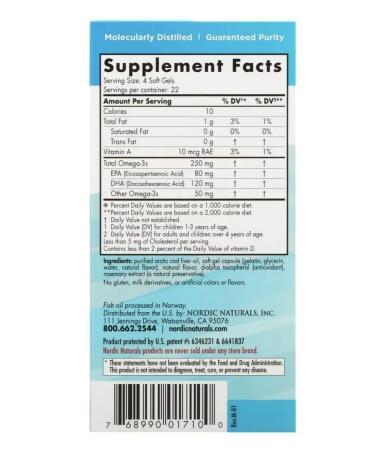 Nordic Naturals DGK for children 3-6 years old strawberries 62.5 mg 90 capsules - Buy Online on GoSupps.com