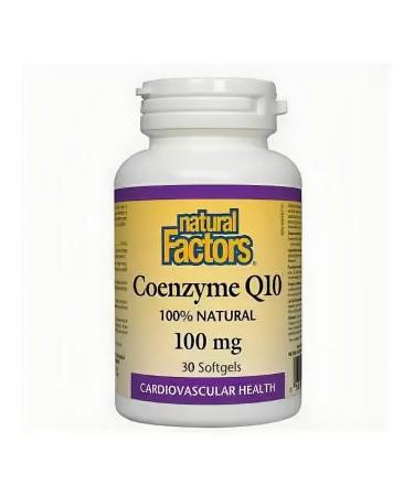 Natural Factors Coenzyme Q10 100 mg 30 Softgels