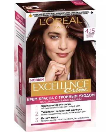 L'OREAL PARIS Excellence 4.15 Persistent Hair Cream - Buy Online on GoSupps.com