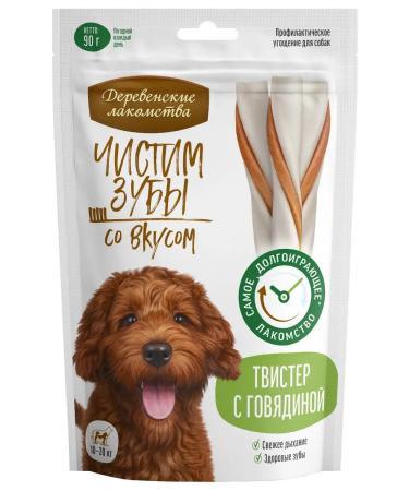 Country delicacies A treat for dogs of medium breeds Twister with beef 10pcs - Buy Online on GoSupps.com