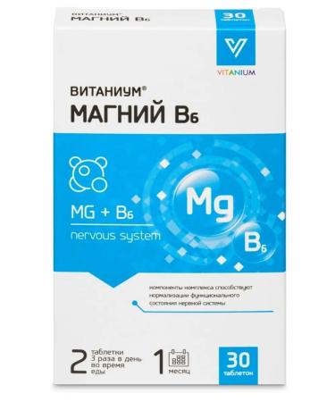 Vitanium magnesium B6 Fort 30 pcs. 1170 mg weighing tablets