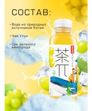 NONGFU SPRING Cold tea pi oolong with green grapes 15 pcs 500 ml - Buy Online on GoSupps.com