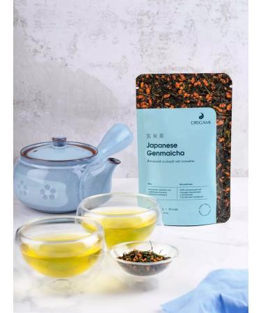 ORIGAMI TEA Japanese green tea Genmaych for brewing 50 g - Buy Online on GoSupps.com