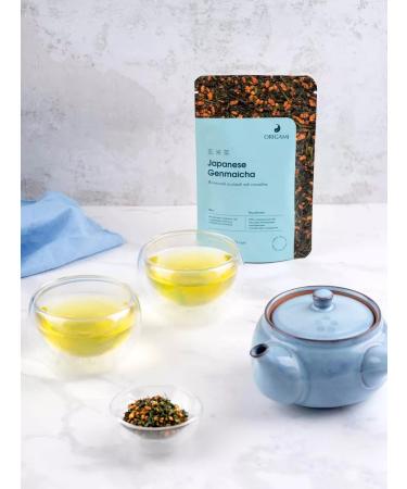 ORIGAMI TEA Japanese green tea Genmaych for brewing 50 g - Buy Online on GoSupps.com