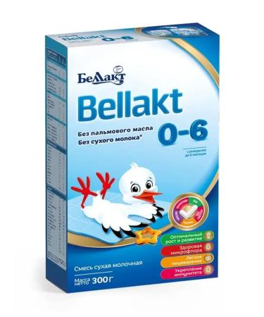 Bellakt Dry milk mixture 0-6 months 300g * 6 pieces - Buy Online on GoSupps.com
