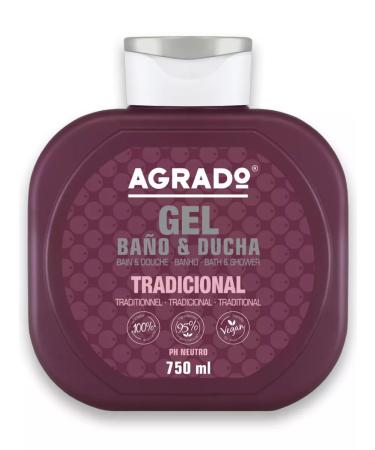 Agrado Shower gel perfumed Tradicional 2V1 750ml - Buy Online on GoSupps.com