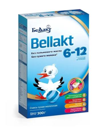 Bellakt Dry milk mixture 6-12 months 300g * 4 pieces - Buy Online on GoSupps.com