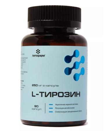 LetoFarm L-tyrosin 90 capsules weighing 500 mg