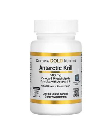 California Gold Nutrition Complex of omega-3 phospholipids with astaxantin 30 capsules