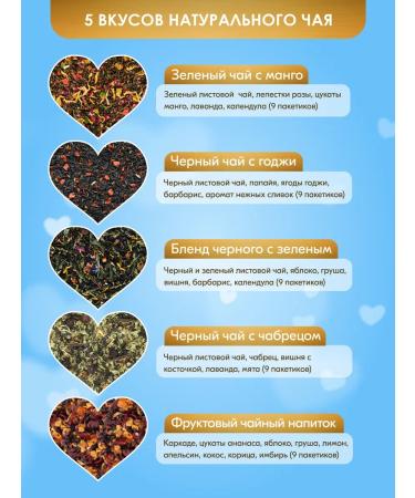 Shaped Tea Bags Gift set of tea in bags black green fruit - Buy Online on GoSupps.com