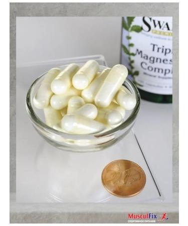 Swanson Triple Magnesium Complex 400 mg 100 capsules - Buy Online on GoSupps.com